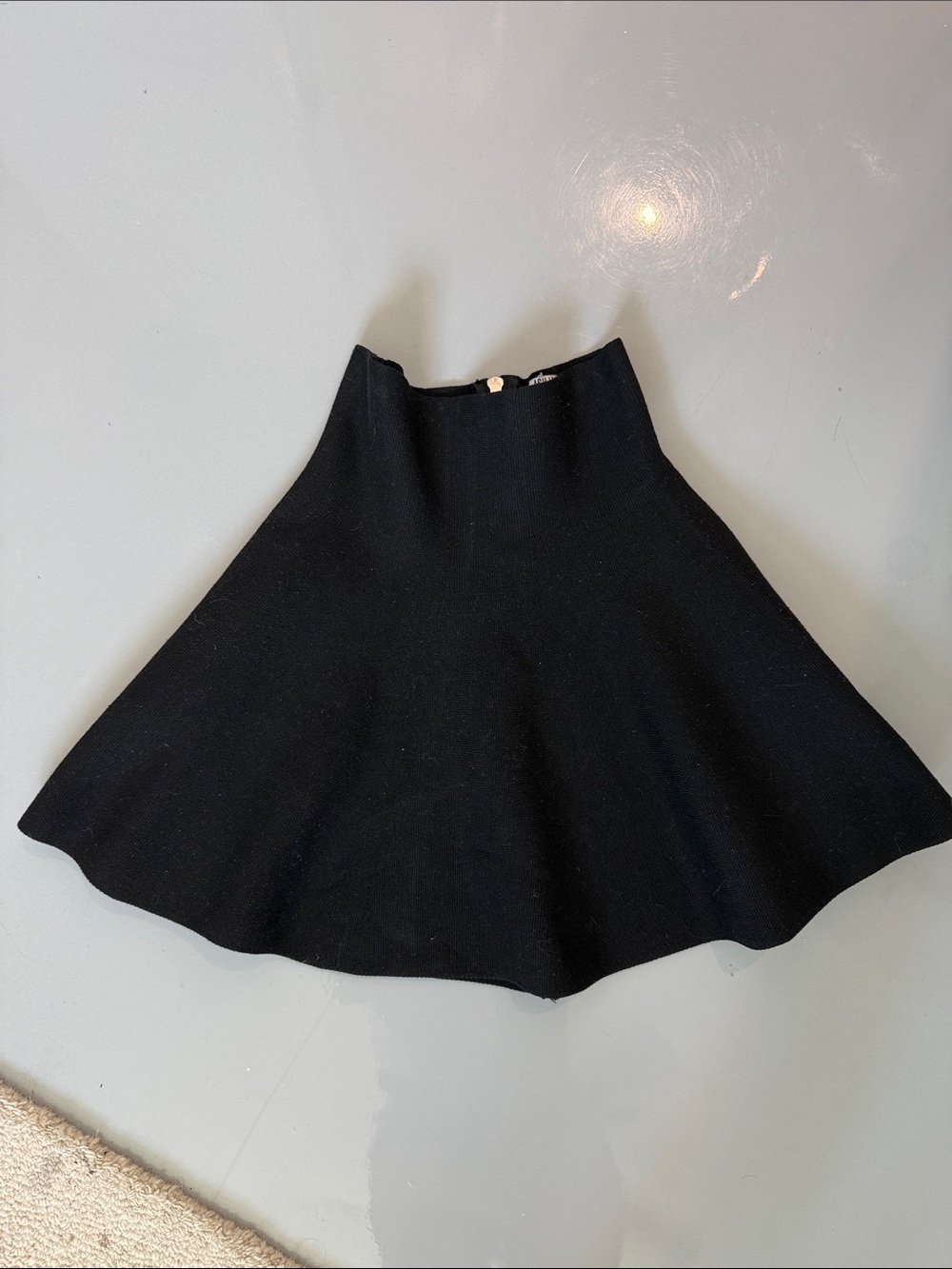 Asilio Black Circle Skirt with High Waist